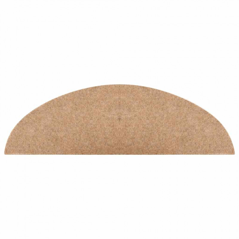 Maty na schody samoprzylepne 30 szt. Beżowe 56x17x3 cm