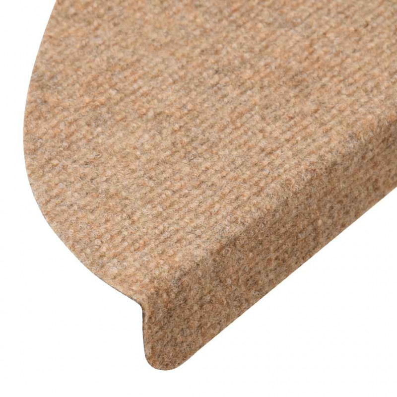Maty na schody samoprzylepne 30 szt. Beżowe 56x17x3 cm