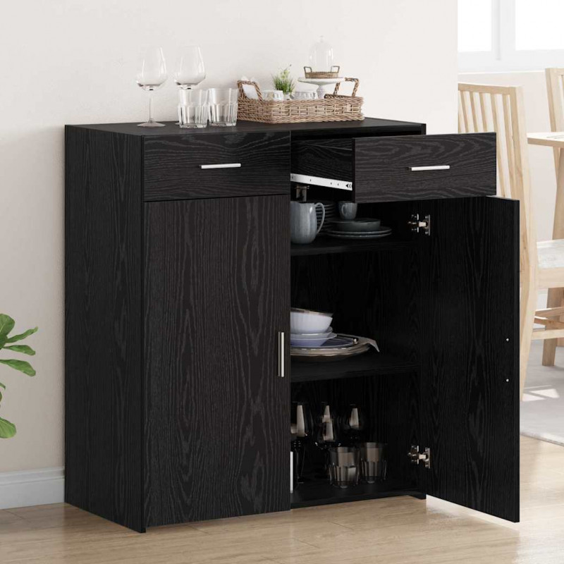 Szafka do przechowywania Czarny dąb 80 x 42,5 x 93,5 cm