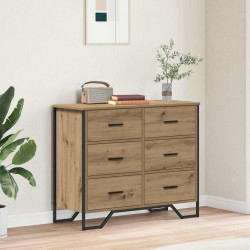 Komoda z szufladami 2 pcs Dąb rzemieślniczy 91 x 35,5 x 74,5 cm