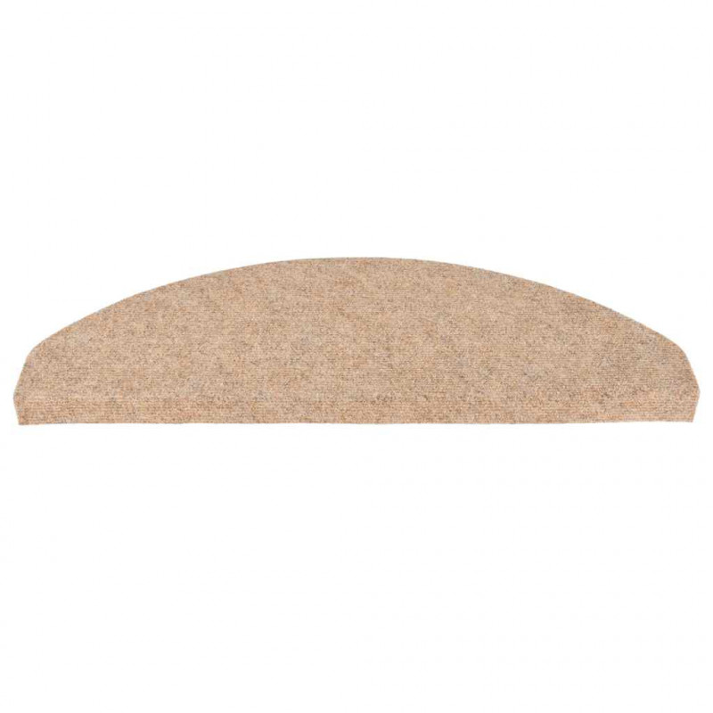 Maty na schody samoprzylepne 30 szt. Beżowe 65x22,5x3,5 cm