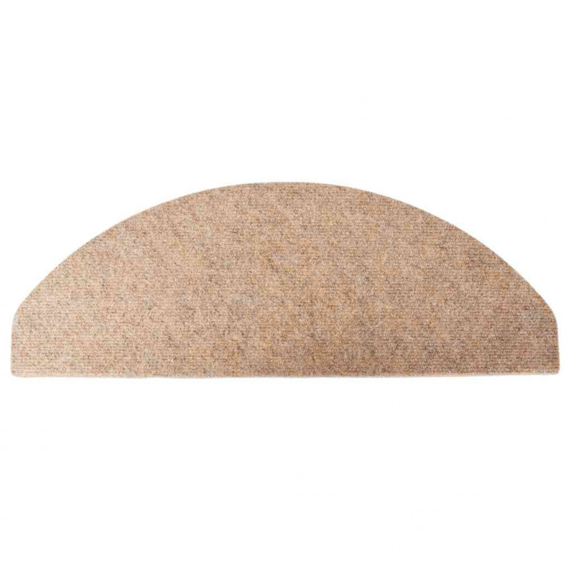 Maty na schody samoprzylepne 30 szt. Beżowe 65x22,5x3,5 cm