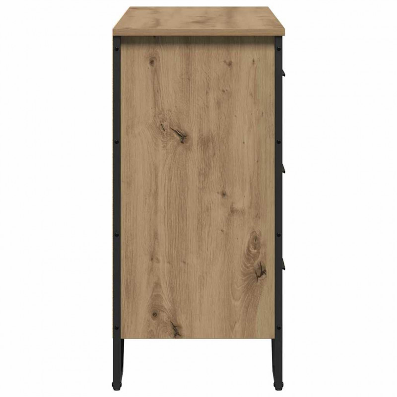 Komoda z szufladami 2 pcs Dąb rzemieślniczy 91 x 35,5 x 74,5 cm