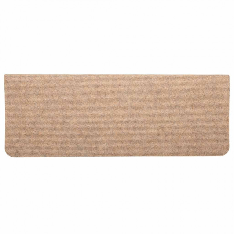 Maty na schody samoprzylepne 30 szt. Beżowe 65x24,5x3,5 cm