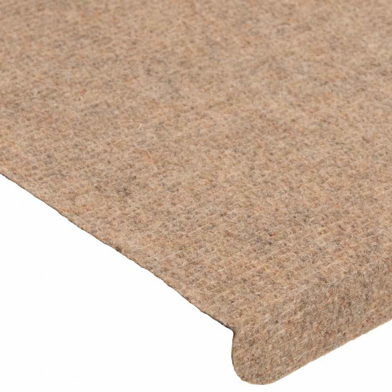 Maty na schody samoprzylepne 30 szt. Beżowe 65x24,5x3,5 cm