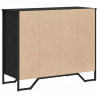 Komoda z szufladami 2 pcs Czarny Dąb 91 x 35,5 x 74,5 cm