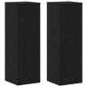Stojak na rośliny 2 pcs Czarny Dąb 33 x 33 x 100 cm