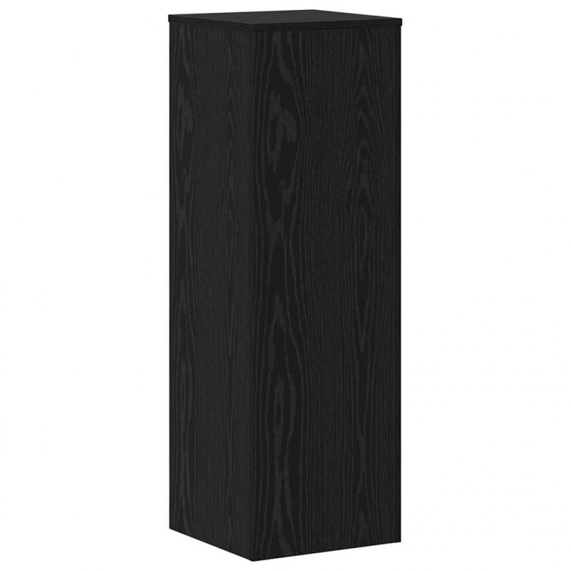 Stojak na rośliny 2 pcs Czarny Dąb 33 x 33 x 100 cm