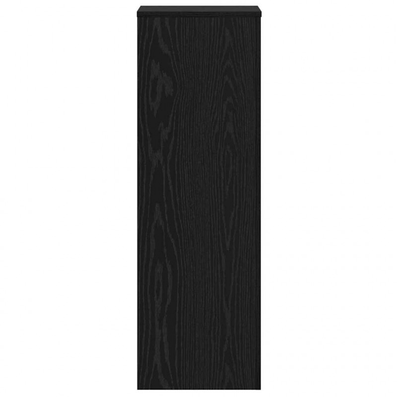 Stojak na rośliny 2 pcs Czarny Dąb 33 x 33 x 100 cm