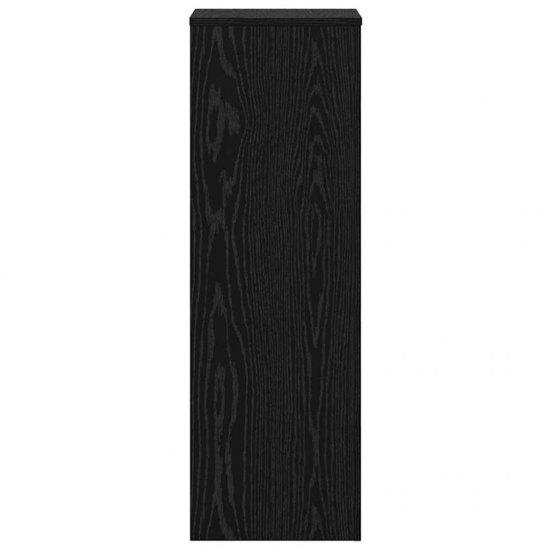 Stojak na rośliny 2 pcs Czarny Dąb 33 x 33 x 100 cm
