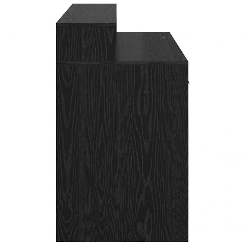 Biurko Czarny dąb 120 x 55 x 91 cm Materiał drewnopochodny