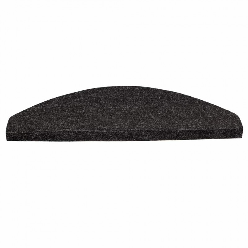 Maty na schody samoprzylepne 20 szt. Czarne 56x17x3 cm