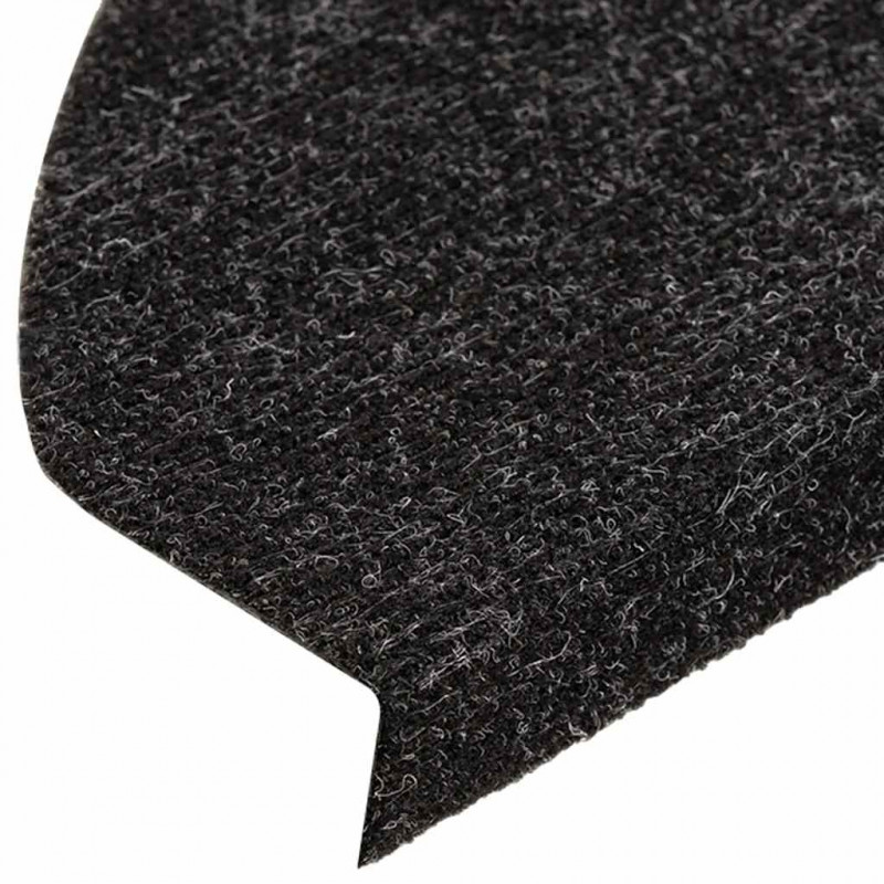Maty na schody samoprzylepne 20 szt. Czarne 56x17x3 cm