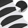 Maty na schody samoprzylepne 20 szt. Czarne 65x22,5x3,5 cm