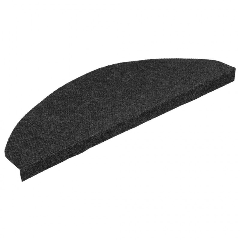 Maty na schody samoprzylepne 20 szt. Czarne 65x22,5x3,5 cm