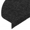 Maty na schody samoprzylepne 20 szt. Czarne 65x22,5x3,5 cm