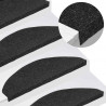 Maty na schody samoprzylepne 30 szt. Czarne 65x22,5x3,5 cm
