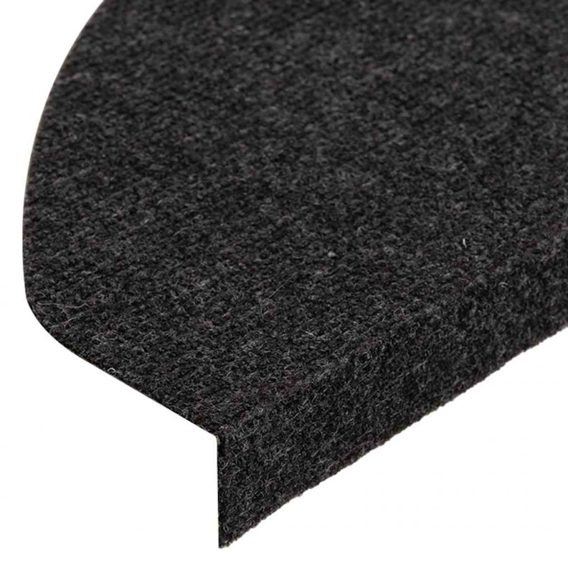 Maty na schody samoprzylepne 30 szt. Czarne 65x22,5x3,5 cm