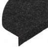 Maty na schody samoprzylepne 30 szt. Czarne 65x22,5x3,5 cm