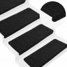 Maty na schody samoprzylepne 30 szt. Czarne 65x24,5x3,5 cm
