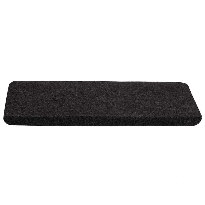 Maty na schody samoprzylepne 30 szt. Czarne 65x24,5x3,5 cm