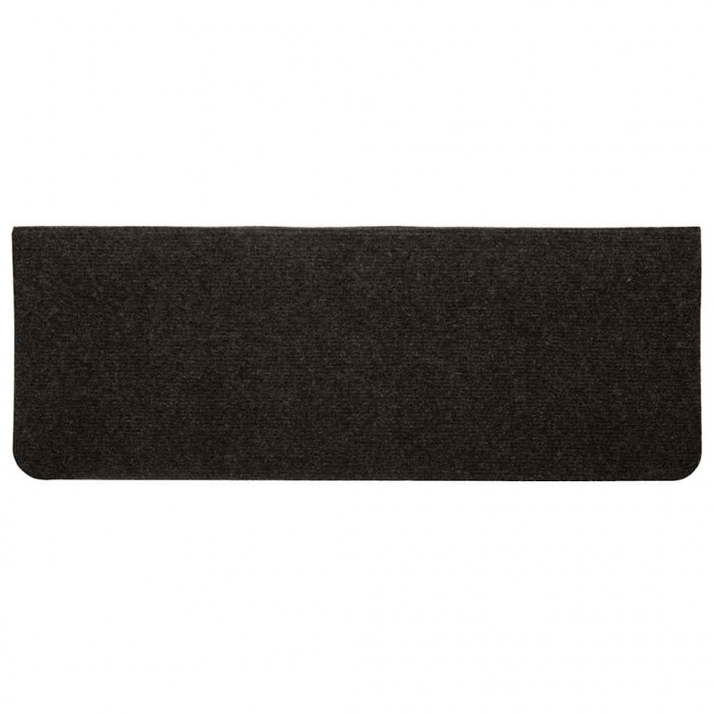 Maty na schody samoprzylepne 30 szt. Czarne 65x24,5x3,5 cm