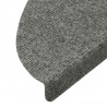 Maty na schody samoprzylepne 20 szt. Szare 56x17x3 cm