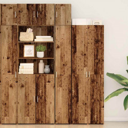 Szafka do przechowywania 3 pcs Stare drewno 30 x 42,5 x 225 cm