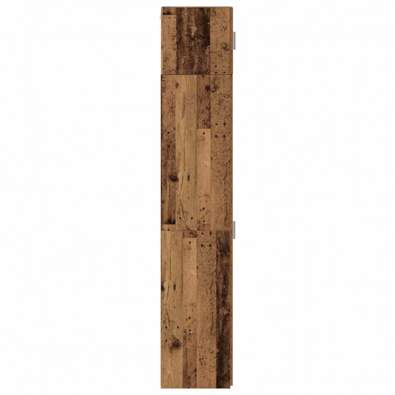 Szafka do przechowywania 3 pcs Stare drewno 30 x 42,5 x 225 cm