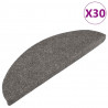 Maty na schody samoprzylepne 30 szt. Szare 56x17x3 cm