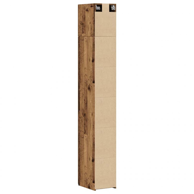 Szafka do przechowywania 3 pcs Stare drewno 30 x 42,5 x 225 cm