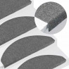 Maty na schody samoprzylepne 20 szt. Szare 65x22,5x3,5 cm