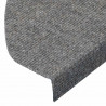 Maty na schody samoprzylepne 20 szt. Szare 65x22,5x3,5 cm