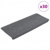 Maty na schody samoprzylepne 30 szt. Szare 65x24,5x3,5 cm