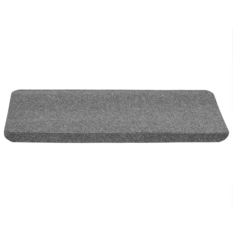 Maty na schody samoprzylepne 30 szt. Szare 65x24,5x3,5 cm