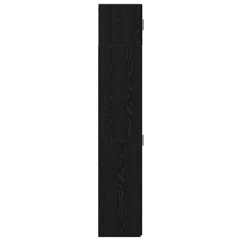 Szafka do przechowywania 3 pcs Czarny Dąb 30 x 42,5 x 225 cm