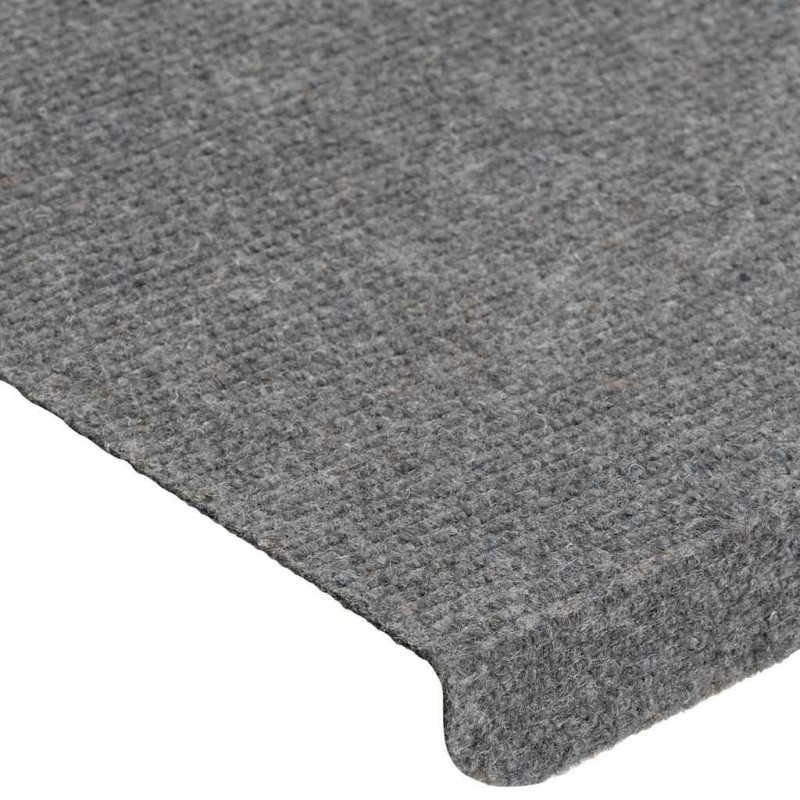 Maty na schody samoprzylepne 30 szt. Szare 65x24,5x3,5 cm