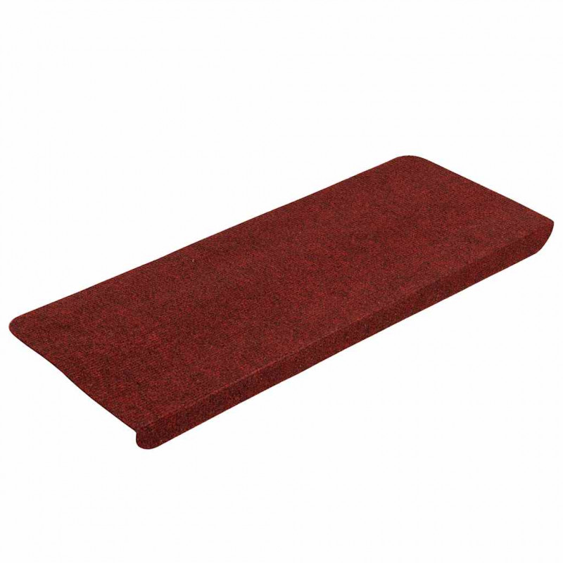 Maty na schody samoprzylepne 30 szt. Czerwone 65x22,5x3,5 cm