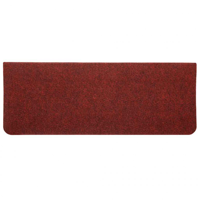 Maty na schody samoprzylepne 30 szt. Czerwone 65x22,5x3,5 cm