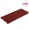 Maty na schody samoprzylepne 30 szt. Czerwone 65x24,5x3,5 cm