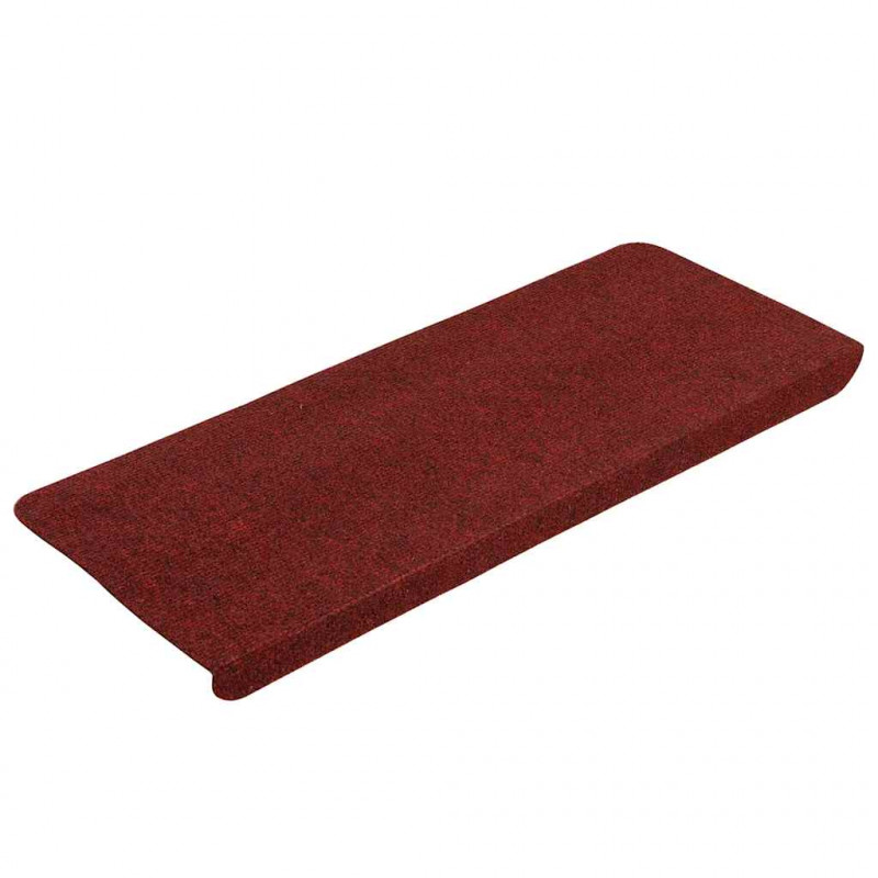 Maty na schody samoprzylepne 30 szt. Czerwone 65x24,5x3,5 cm