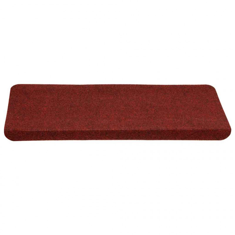 Maty na schody samoprzylepne 30 szt. Czerwone 65x24,5x3,5 cm