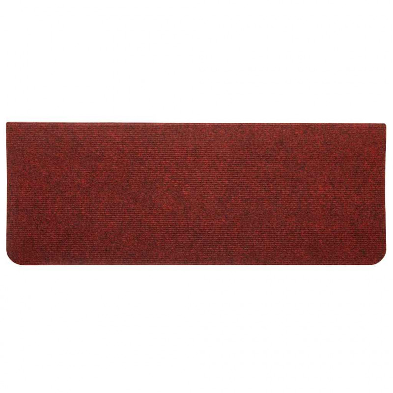 Maty na schody samoprzylepne 30 szt. Czerwone 65x24,5x3,5 cm