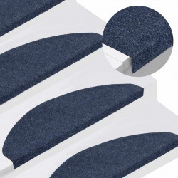 Maty na schody samoprzylepne 30 szt. Niebieskie 65x22,5x3,5 cm