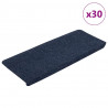 Maty na schody samoprzylepne 30 szt. Niebieskie 65x24,5x3,5 cm