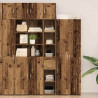 Szafka do przechowywania 2 pcs Stare drewno 30 x 42,5 x 225 cm