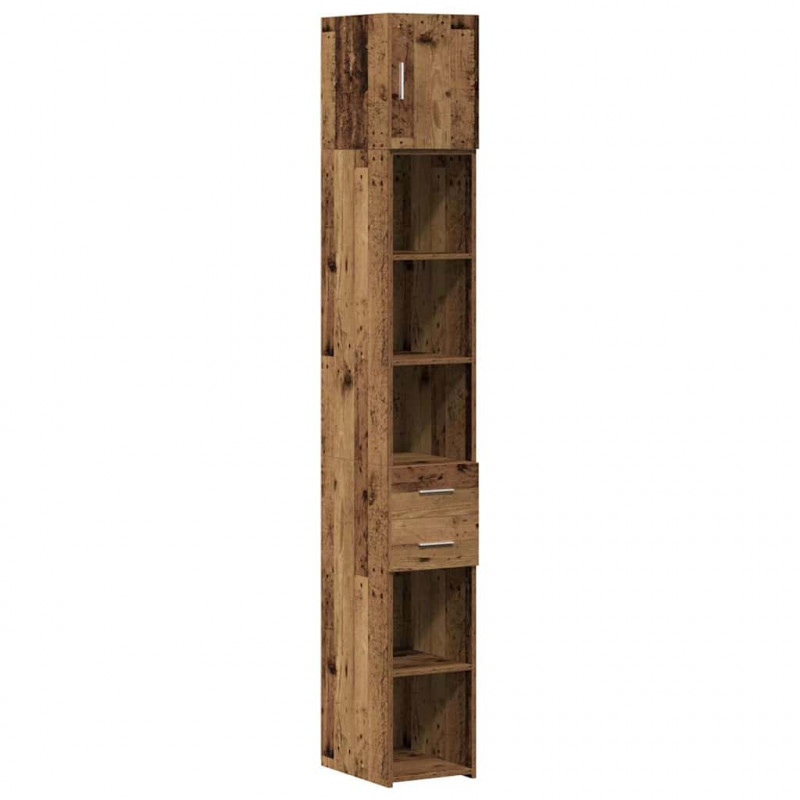 Szafka do przechowywania 2 pcs Stare drewno 30 x 42,5 x 225 cm