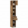 Szafka do przechowywania 2 pcs Stare drewno 30 x 42,5 x 225 cm