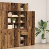 Szafka do przechowywania 2 pcs Stare drewno 30 x 42,5 x 225 cm
