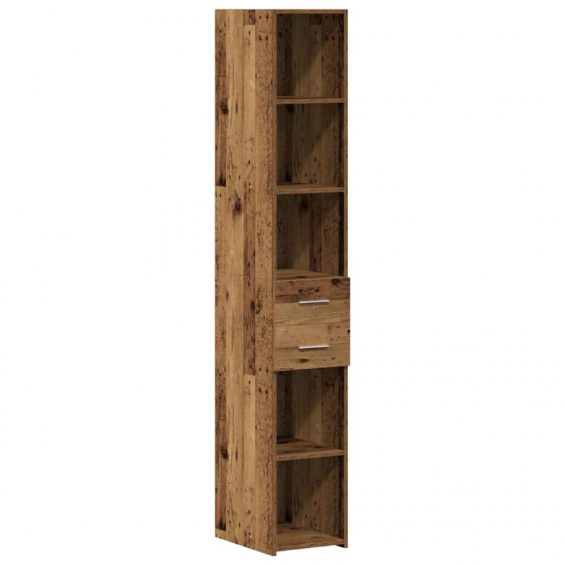 Szafka do przechowywania 2 pcs Stare drewno 30 x 42,5 x 225 cm